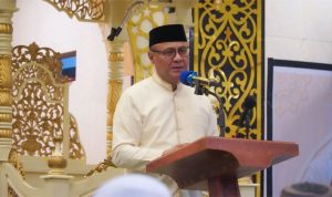 Wali Kota Tidore Kepulauan Muhammad Sinen, SE bersama Wakil Wali kota Tidore Kepulauan Ahmad Laiman, S.Sos Menghadiri Sekaligus Memberikan Sambutan Pada Acara Haul ke-3 KH. MUHAMMAD HABIB BIN ABU NA'IM di Masjid Agung Nurul Bahar, Kelurahan Tomalou, Sabtu (7/2/2026) Malam.
